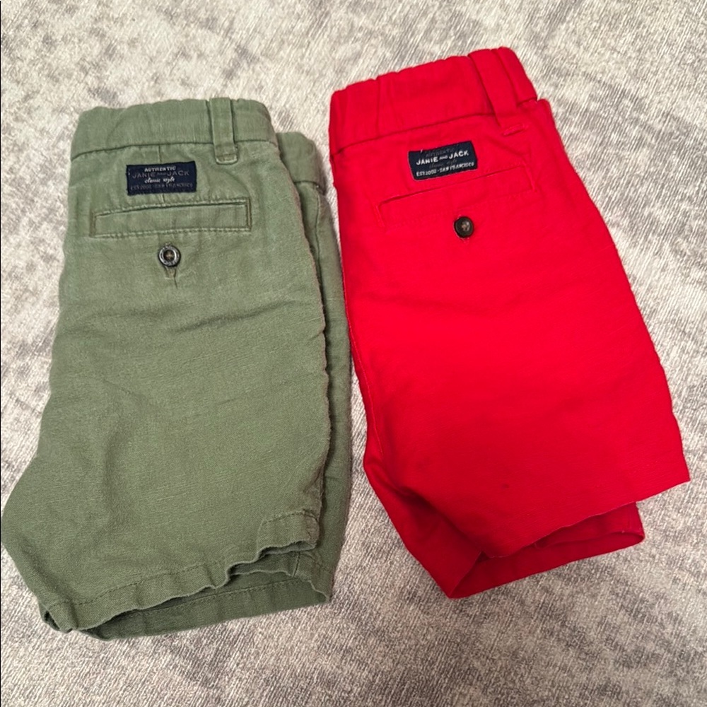 Janie and Jack linen shorts (adjustable waist), 18-24M